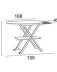 Stirocomodo Ironing Board On Wheels Natural - LAUNDRY - Ironing - Soko and Co