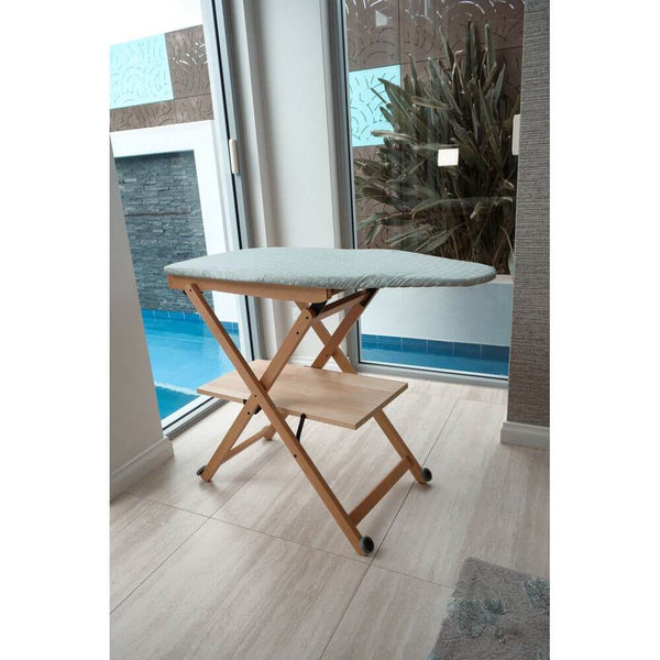 Stirocomodo Ironing Board On Wheels Natural