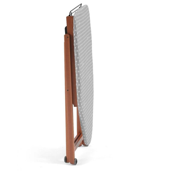 Stirolight Ironing Board on Wheels Cherry Wood