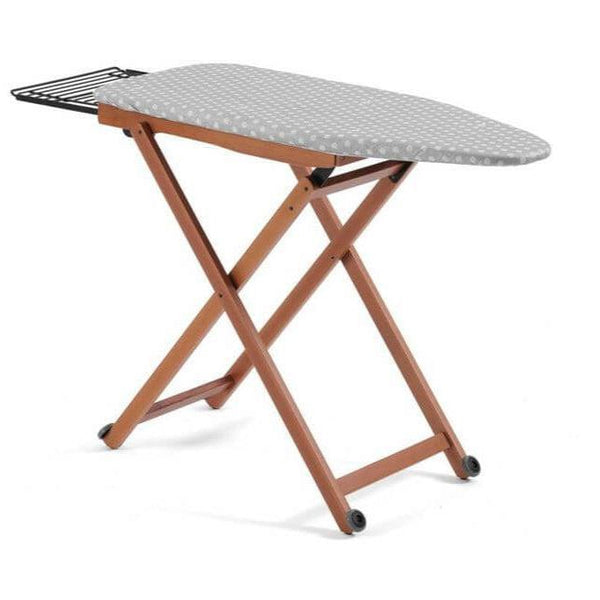 Stirolight Ironing Board on Wheels Cherry Wood
