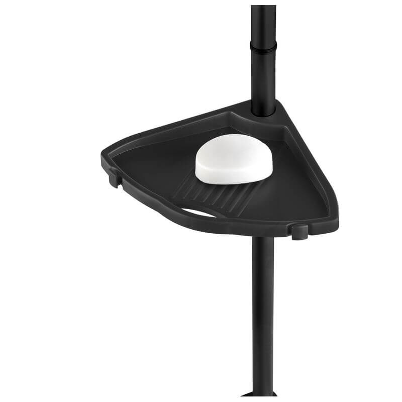 Telescopic Corner Shower Caddy Black - BATHROOM - Shower Caddies - Soko and Co