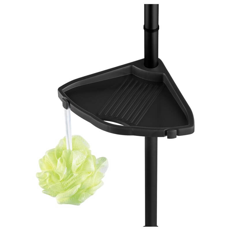 Telescopic Corner Shower Caddy Black - BATHROOM - Shower Caddies - Soko and Co