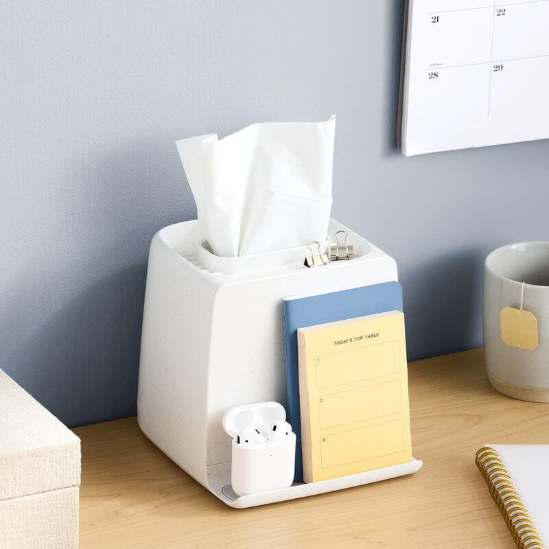 The Ledge Tissue Holder Cube - BATHROOM - Makeup Storage - Soko and Co