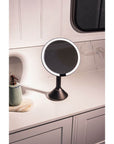 The Opal Freestanding LED 5x Magnified Mirror Black - BATHROOM - Mirrors - Soko and Co