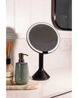 The Opal Freestanding LED 5x Magnified Mirror Black - BATHROOM - Mirrors - Soko and Co