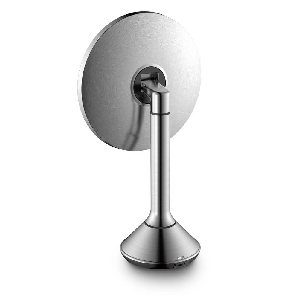 The Opal Freestanding LED 5x Magnified Mirror Gun Metal - BATHROOM - Mirrors - Soko and Co