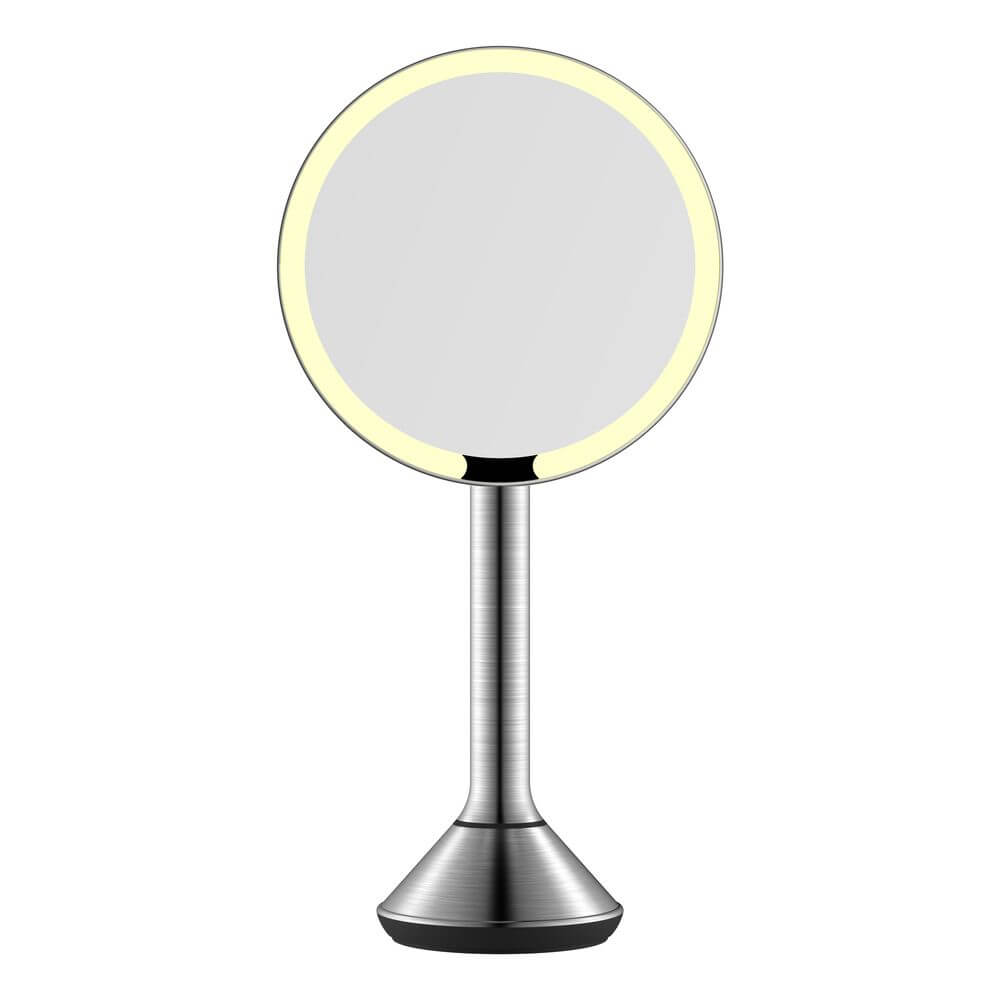 The Opal Freestanding LED 5x Magnified Mirror Gun Metal - BATHROOM - Mirrors - Soko and Co