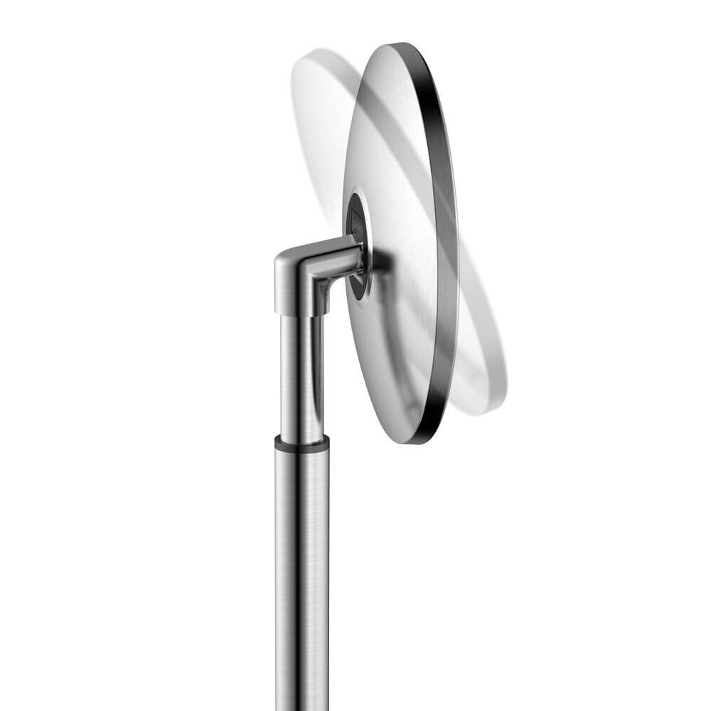 The Opal Freestanding LED 5x Magnified Mirror Gun Metal - BATHROOM - Mirrors - Soko and Co