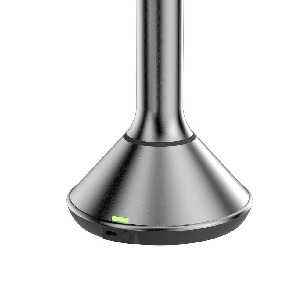 The Opal Freestanding LED 5x Magnified Mirror Gun Metal - BATHROOM - Mirrors - Soko and Co