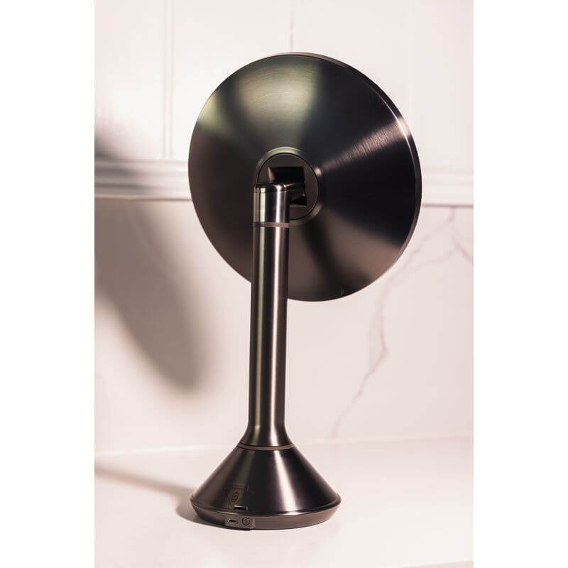 The Opal Freestanding LED 5x Magnified Mirror Gun Metal - BATHROOM - Mirrors - Soko and Co