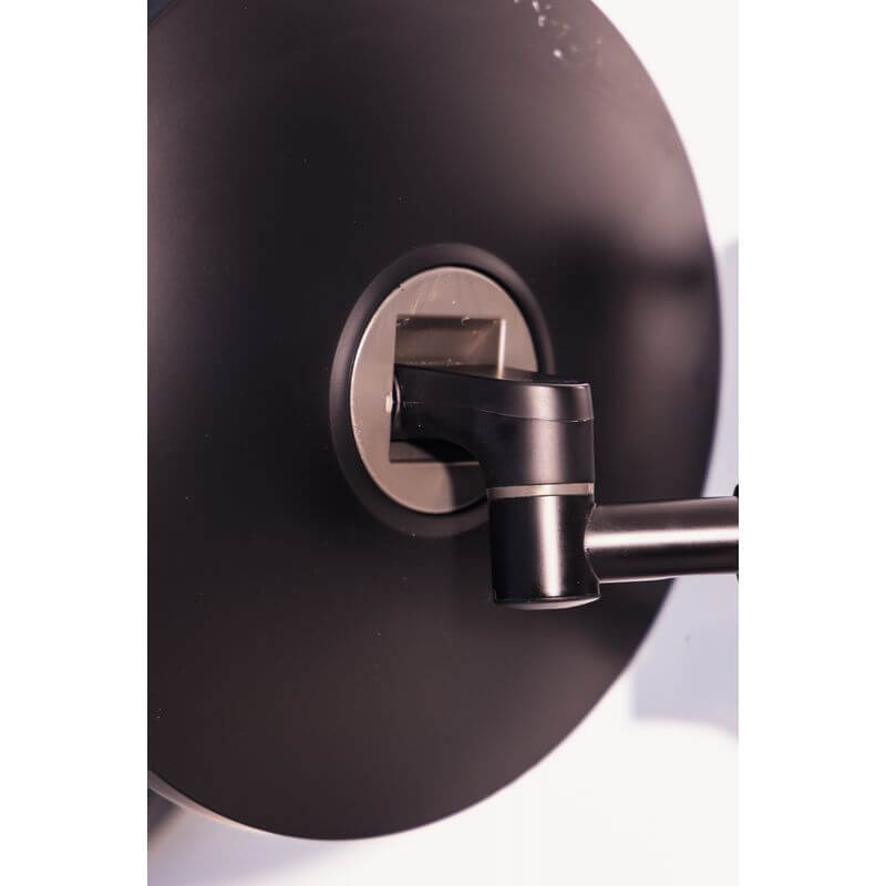 The Opal Wall-Mounted LED 5x Magnified Mirror Black - BATHROOM - Mirrors - Soko and Co