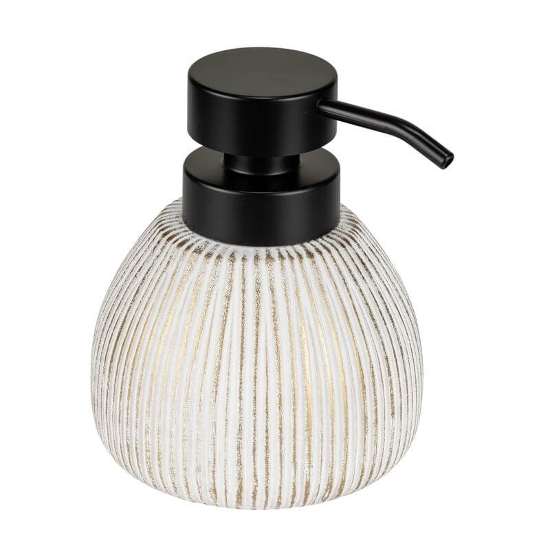 Tornano Ceramic Soap Dispenser Gold - BATHROOM - Soap Dispensers and Trays - Soko and Co