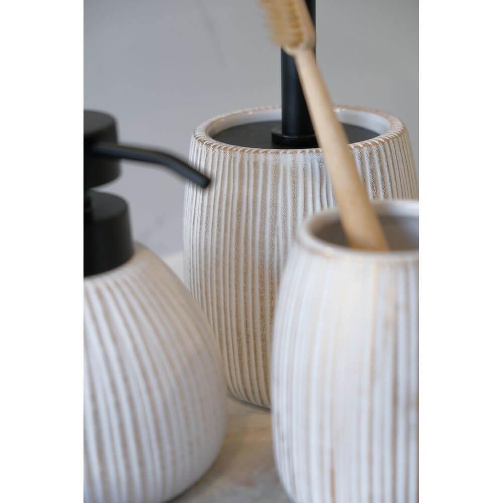 Tornano Ceramic Toilet Brush Gold - BATHROOM - Toilet Brushes - Soko and Co