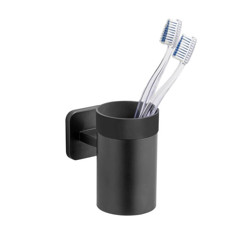 Turbo-Loc Tumbler Holder Black - BATHROOM - Suction - Soko and Co
