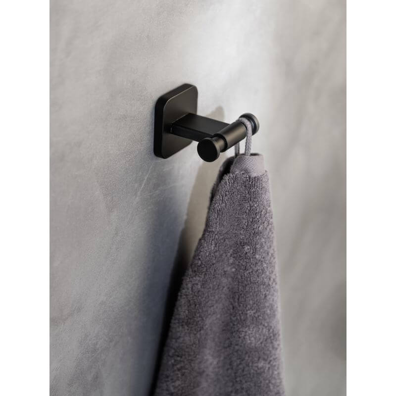 Turbo-Loc Wall Hook Duo Black - BATHROOM - Suction - Soko and Co