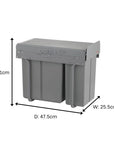 Wesco 30L Double Pull Out Cupboard Bin - KITCHEN - Bins - Soko and Co