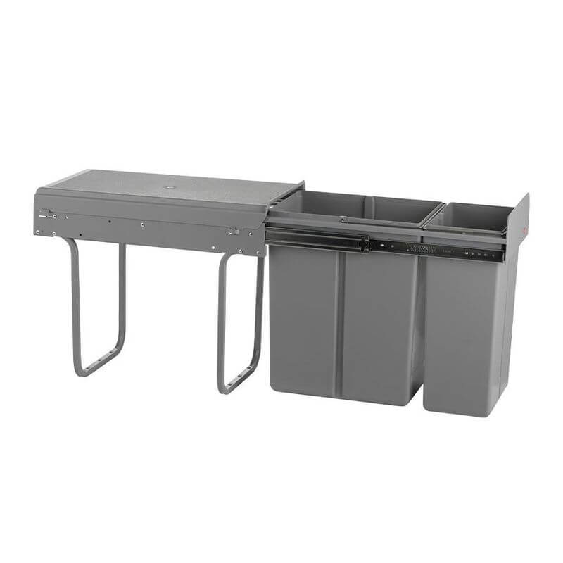 Wesco 30L Double Pull Out Cupboard Bin - KITCHEN - Bins - Soko and Co