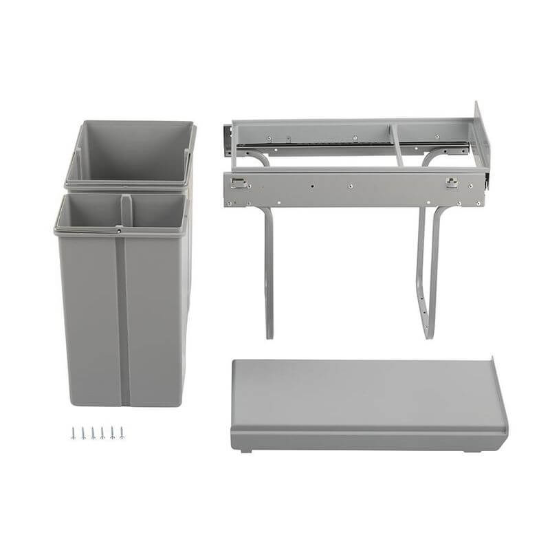 Wesco 30L Double Pull Out Cupboard Bin - KITCHEN - Bins - Soko and Co