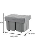Wesco 32L Double Pull Out Cupboard Bin - KITCHEN - Bins - Soko and Co