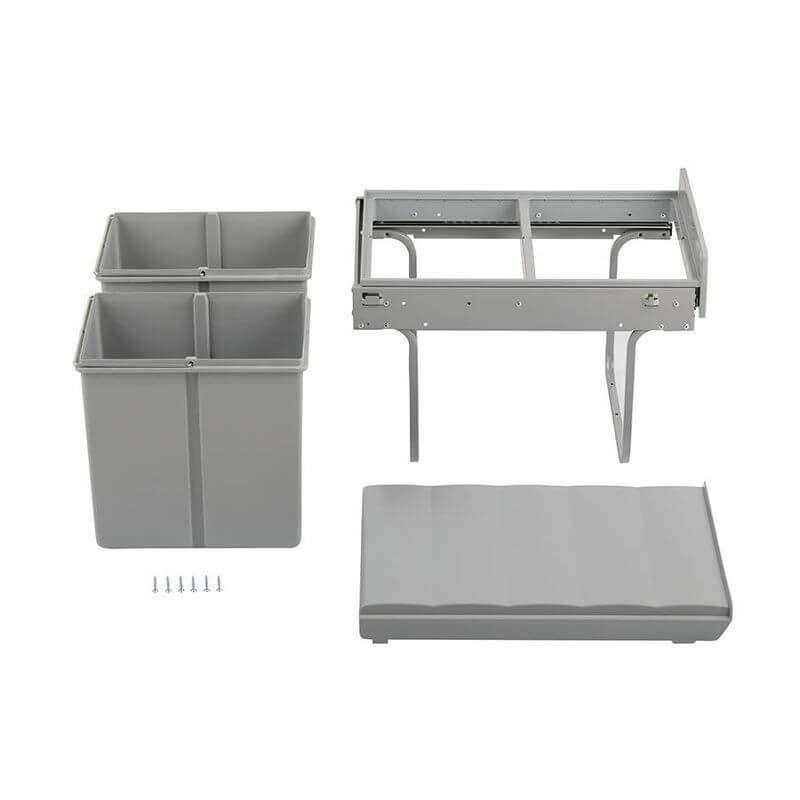 Wesco 32L Double Pull Out Cupboard Bin - KITCHEN - Bins - Soko and Co