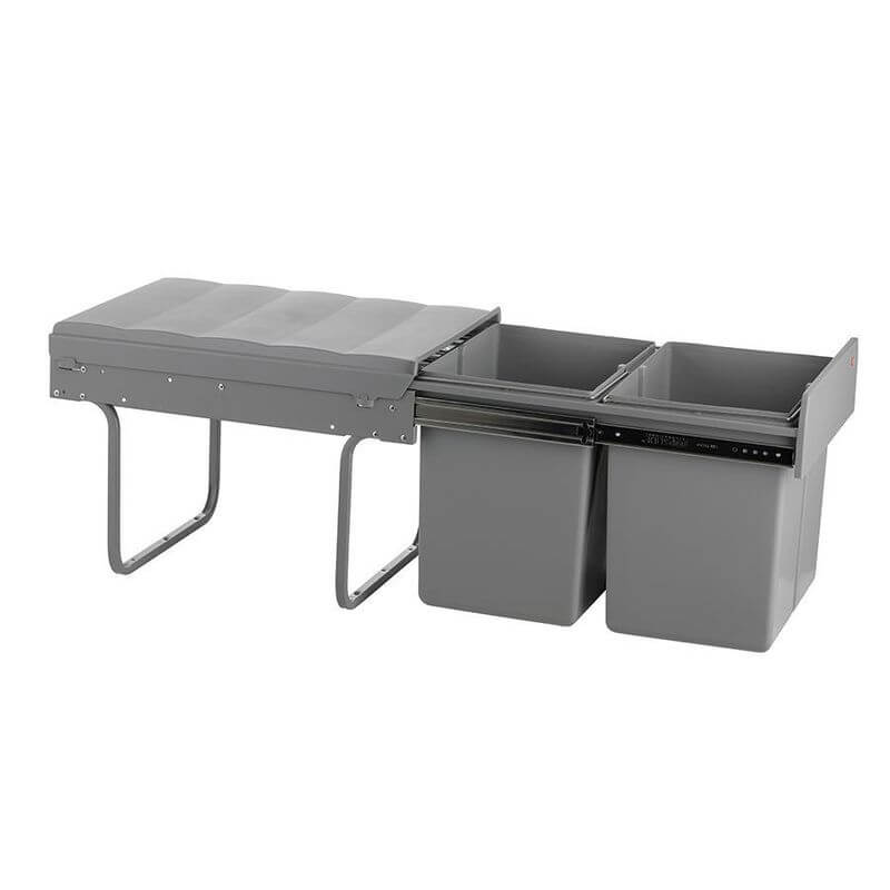Wesco 32L Double Pull Out Cupboard Bin - KITCHEN - Bins - Soko and Co