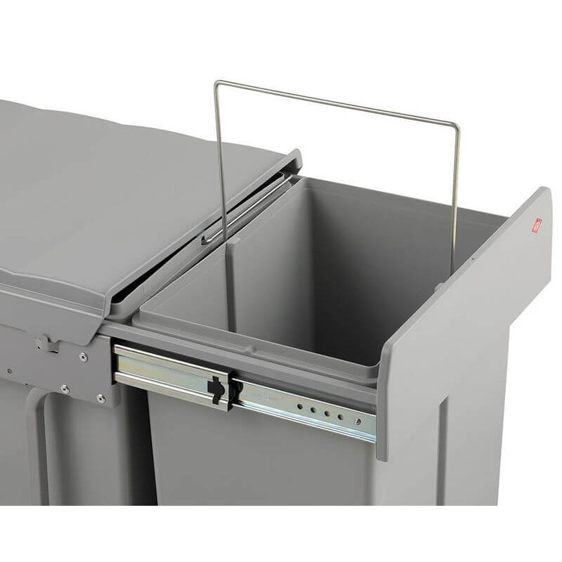 Wesco 40L Double Pull Out Cupboard Bin - KITCHEN - Bins - Soko and Co