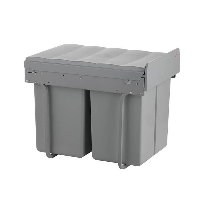 Wesco 40L Double Pull Out Cupboard Bin - KITCHEN - Bins - Soko and Co
