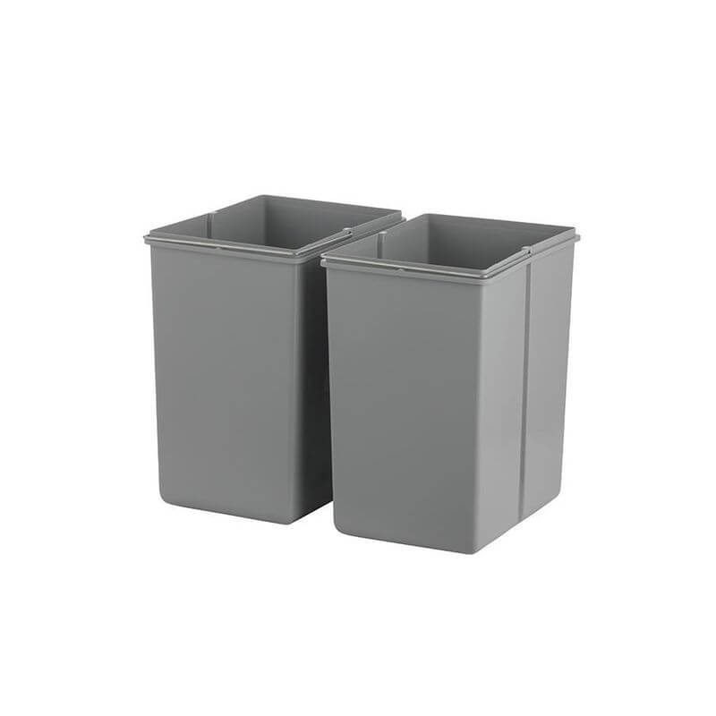 Wesco 40L Double Pull Out Cupboard Bin - KITCHEN - Bins - Soko and Co