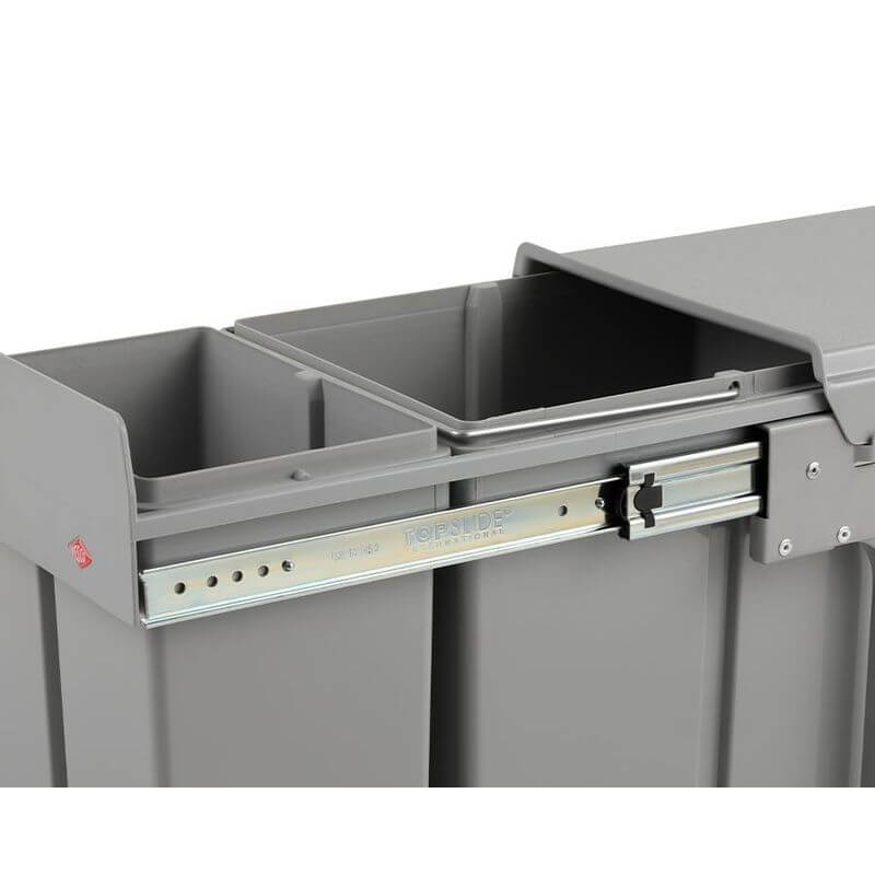 Wesco 40L Double Pull Out Cupboard Bin - KITCHEN - Bins - Soko and Co