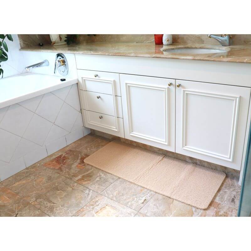 White Magic Non-slip Shower Mat Latte - BATHROOM - Safety - Soko and Co