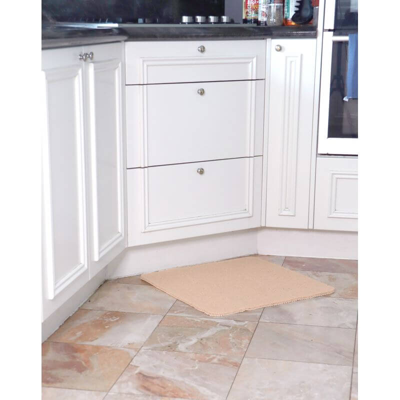 White Magic Non-slip Shower Mat Square Latte - BATHROOM - Safety - Soko and Co