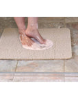 White Magic Non-slip Shower Mat Square Latte - BATHROOM - Safety - Soko and Co