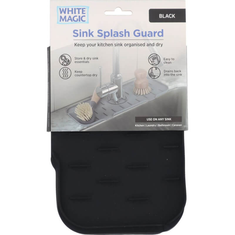 White Magic Sink Splash Guard Black - KITCHEN - Sink - Soko and Co