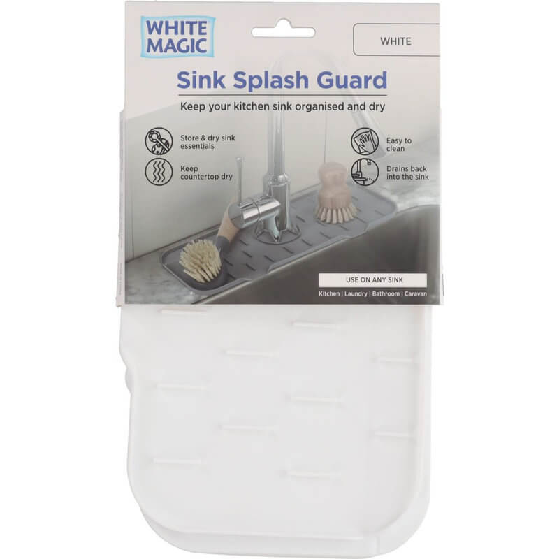 White Magic Sink Splash Guard White - KITCHEN - Sink - Soko and Co
