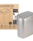 White Magic Smart Bathroom Bin Stainless Steel - BATHROOM - Bins - Soko and Co