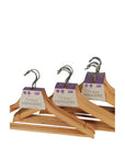 Wooden Coat Hangers with Bar 3 Pack - WARDROBE - Clothes Hangers - Soko and Co