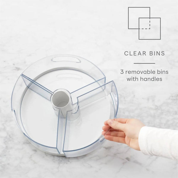 Youcopia Crazy Susan Divided Turntable White