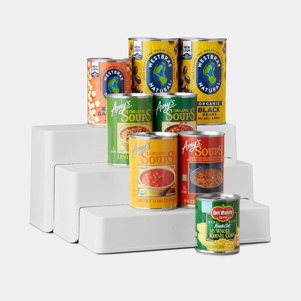 Youcopia ShelfSteps 3 Tier Pantry Shelf White