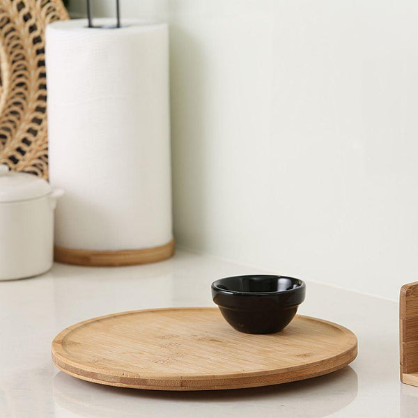 28cm Bamboo Turntable