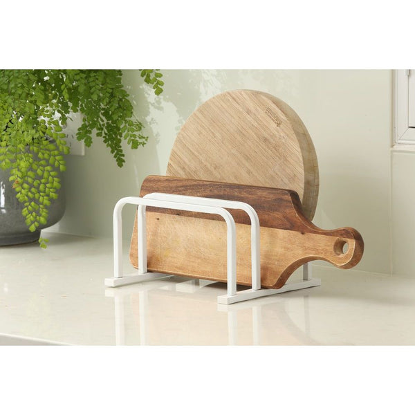 3 Section Chopping Board Holder White