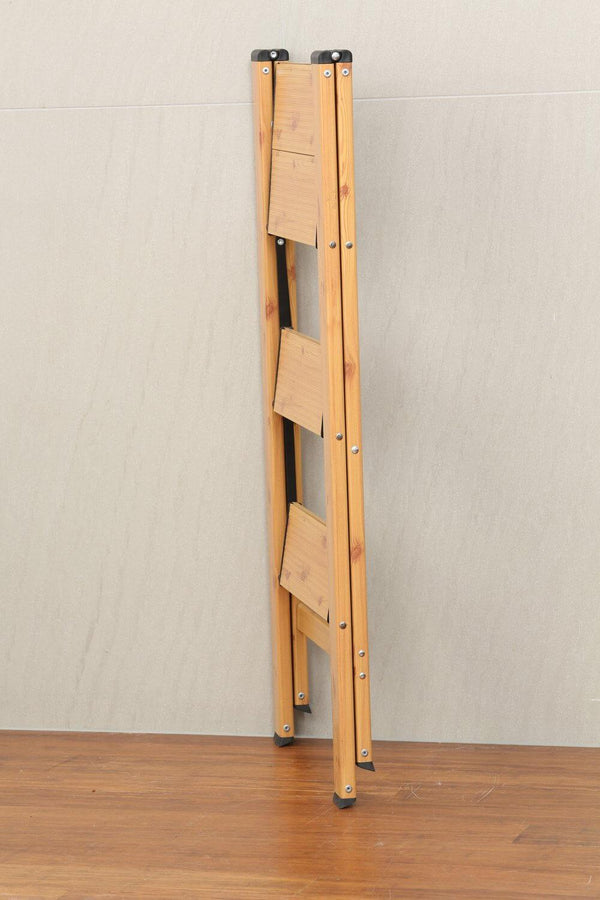 3 Step Aluminium Wood Grain Step Ladder