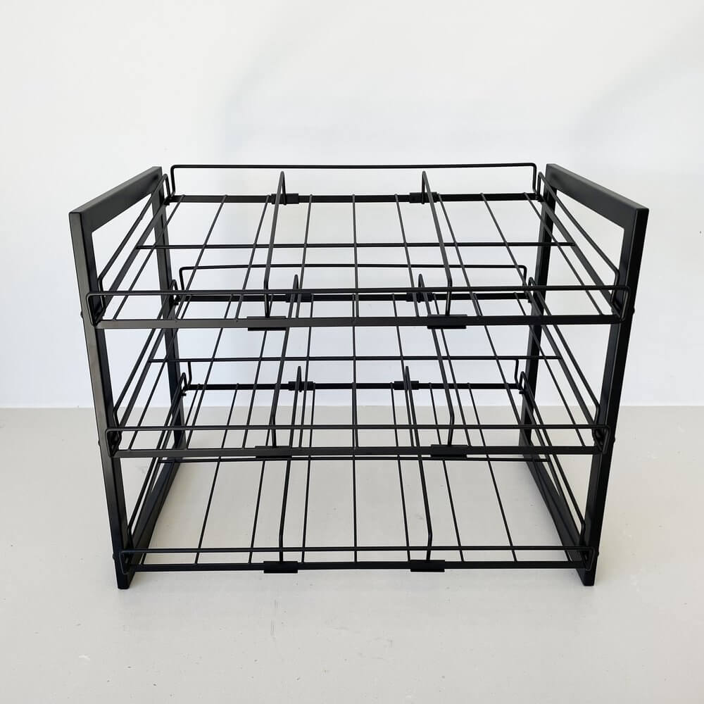 3 Tier Heavy Duty Adjustable Can Rack Matte Black - KITCHEN - Shelves and Racks - Soko and Co