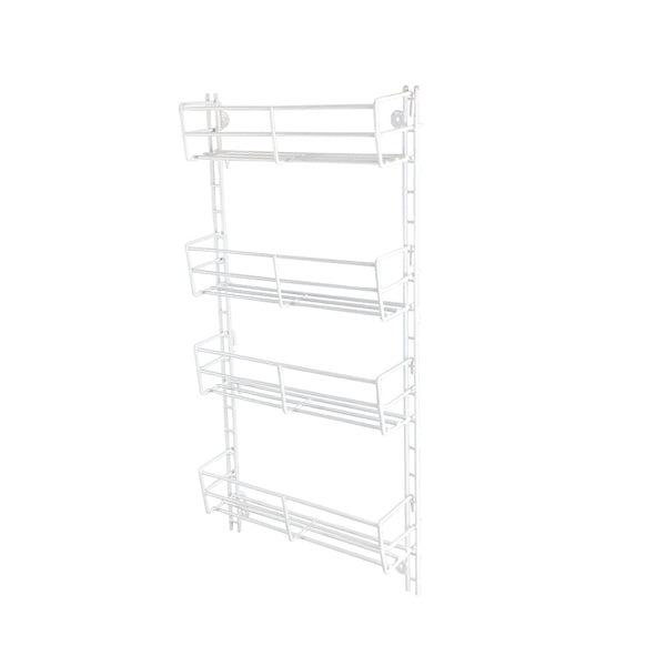 4 Tier Adjustable Wall Mounted Spice Rack White