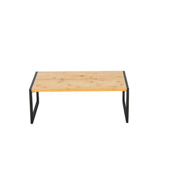 45cm Wide Bamboo Pantry Shelf Matte Black