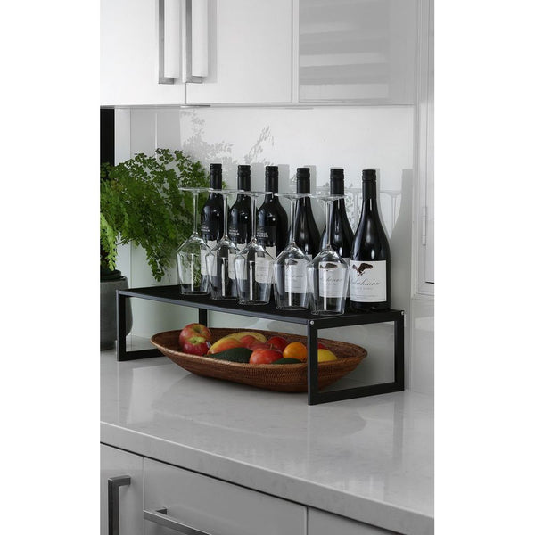 45cm Wide Pantry Shelf Matte Black
