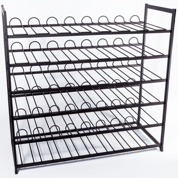 48 Bottle Heavy Duty Wine Rack Matte Black