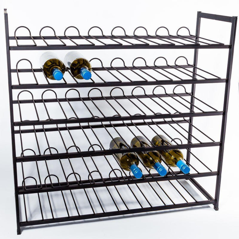 48 Bottle Heavy Duty Wine Rack Matte Black