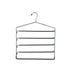 5 Tier Poly Coated Pants Hanger with Swing Arms Black - WARDROBE - Clothes Hangers - Soko and Co