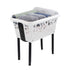 50L Laundry Basket on Legs White - LAUNDRY - Baskets and Trolleys - Soko and Co