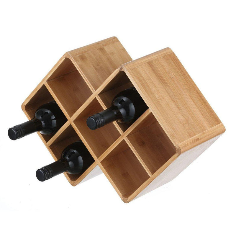 7 Bottle Bamboo Wine Rack